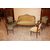 Salotto Luigi XV con bronzi in legno di Bois de Rose Divano 2 Poltrone e 2 Sedie