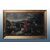 Antico quadro italiano del 1600 olio su tela paesaggio bucolico con animali e personaggi
