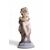 Scultura raffiurante Bambina con uccellino