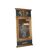 Piccola specchiera Impero del 1800 dorata foglia oro e blu
