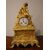 Orologio da tavolo stile Impero del 1800 in bronzo dorato