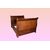 Grande letto francese del 1800 stile Carlo X in legno di noce