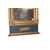 Piccola specchiera Impero del 1800 dorata foglia oro e blu