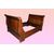 Grande letto francese del 1800 stile Carlo X in legno di noce