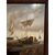 Quadro con barche e persone, fiammingo '700