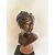 Busto di una donna giovane in bronzo
