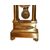Orologio da tavolo Francese del 1800 Stile Impero in Bronzo Dorato al mercurio