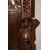 Credenza Vetrina francese stile Enrico II in legno di rovere con ricchi intagli