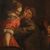 Italian painting Bamboccianti genre scene from the 17th century