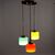 Lampada con Vetri Colorati Anni 60