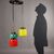 Lampada con Vetri Colorati Anni 60