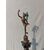 Obelisco in porfido con Mercurio in bronzo - H 76 cm