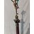 Obelisco in porfido con Mercurio in bronzo - H 76 cm