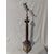 Obelisco in porfido con Mercurio in bronzo - H 76 cm