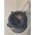 Mortaio fascista in marmo nero del Belgio con intarsio in marmo di Carrara - 23 x 23 cm