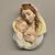 Antica maiolica policroma Vergine e bambino anni 50  Toscana dolcissima . Mis 40 x 29 