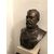 Busto di bronzo di "Louis Pasteur" dell '800