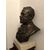 Busto di bronzo di "Louis Pasteur" dell '800