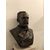Busto di bronzo di "Louis Pasteur" dell '800