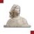BUSTO IN MARMO DI GIOVANNA D’ARCO PRIMA META’ XIX SECOLO