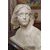 BUSTO IN MARMO DI GIOVANNA D’ARCO PRIMA META’ XIX SECOLO