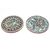 Coppia antiche piastrelle tonde - n. 2128/13-