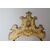 Antica testata testiera in legno dipinto e dorato . epoca metà 800 . Mis . H 170 L 180 