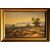 "Vista su Cannes" firmato J.D olio su cartone XIX sec.