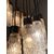 Lampadario a sospensione modernariato design anni 70 con 12 bicchieri vetro murano. 