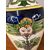 Antico vaso in Maiolica Liberty Gusto art nouveau Pasquali Umbertide 1910 . 