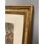 Antica incisione acquarellata del 1762 “ Le Marcande de Canards “ Francia  in cornice mis : 65 x 56 