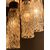 Lampadario a sospensione modernariato design anni 70 con 12 bicchieri vetro murano. 