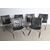 Gruppo di 6 sedie metallo e cuoio anni 70 Milano Fumagalli vero design restaurate 