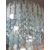 Lampadario Chandelier anni 70 modernariato  vetro con pendenti a spirale vintage 5 luci 