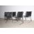 Gruppo di 6 sedie metallo e cuoio anni 70 Milano Fumagalli vero design restaurate 