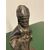 Antica scultura  vescovo epoca XVII sec castagno . Altezza 34 