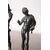 Antica coppia di personaggi in bronzo primi 800 . figure classiche 