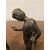 Antica coppia di personaggi in bronzo primi 800 . figure classiche 