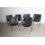 Gruppo di 6 sedie metallo e cuoio anni 70 Milano Fumagalli vero design restaurate 