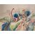 Dipinto acquarello e China G. Lizzini firmato XX sec Arte contemporanea mis 87 x 67 