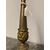 Antica coppia di candelabri in ottone sbalzato epoca XIX secolo . Altezza cm 34 cm 