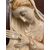Antica madonna in maiolica policroma manifattura toscana di Signa . Mis 44 x 33 