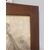 Antico disegno  anno 1920  di personaggio in cornice antica 38 x 29 