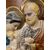 Antica placca  in maiolica “ Sacra famiglia “Mica Sesto fiorentino 1940. Mis 36 x28 