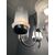 Lampadario Chandelier vintage anni 70 sei Luci Cromato e Murano di Design . Modernariato elettrificato 