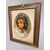 :  Dipinto olio su cartoncino in cornice laccato “ Volto di Donna “ P. Salatini anni 50 mis 63 x 64 