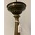 Antica coppia di candelabri in ottone sbalzato epoca XIX secolo . Altezza cm 34 cm 