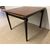 Tavolo allungabile di modernariato anni 60 in palissandro. Gambe laccate nero. Design. Restaurato  Mis 95 x95 allungabile a 190