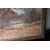 Antico  raro dipinto bifacciale acquerello XIX paesaggio  con cornice antica . cm 50 x 40 