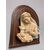 Antica madonna in maiolica policroma manifattura toscana di Signa . Mis 44 x 33 